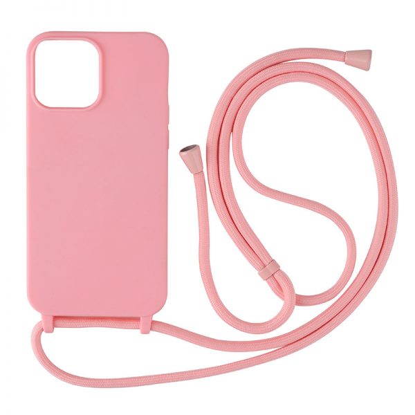for iPhone 15 16 Integrated Frosted Matte Lanyard Phone Case TPU Soft Strap for iPhone 11 12 13 14 Pro Max Cover - Image 5