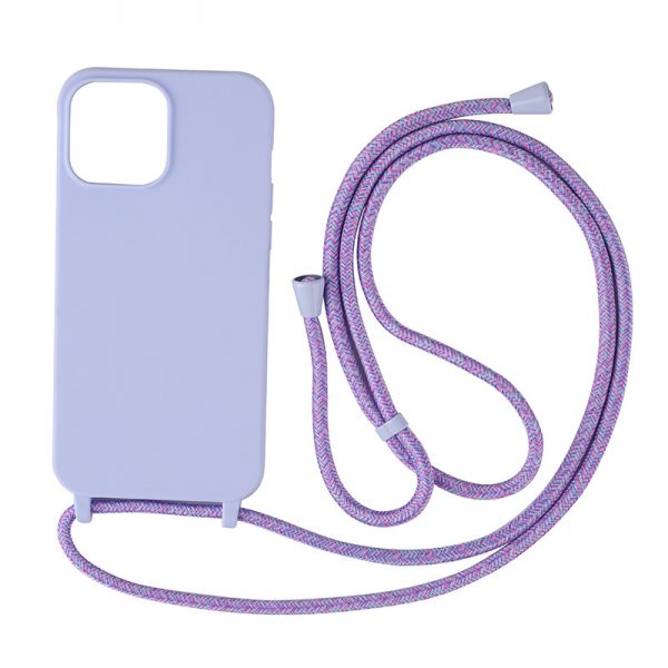 for iPhone 15 16 Integrated Frosted Matte Lanyard Phone Case TPU Soft Strap for iPhone 11 12 13 14 Pro Max Cover - Image 6