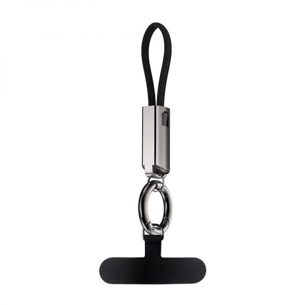Zinc Alloy Keychain PD 30W 65W Type-C to C and Lightning 3A Portable Mobile Phone Lanyard Data Cable - Image 7