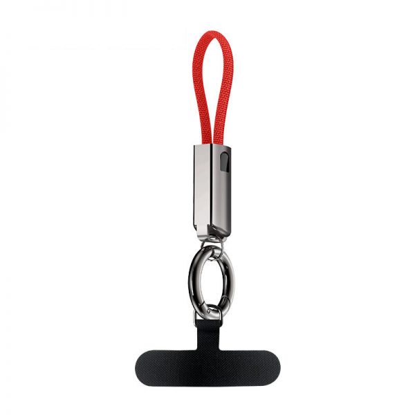 Zinc Alloy Keychain PD 30W 65W Type-C to C and Lightning 3A Portable Mobile Phone Lanyard Data Cable - Image 6