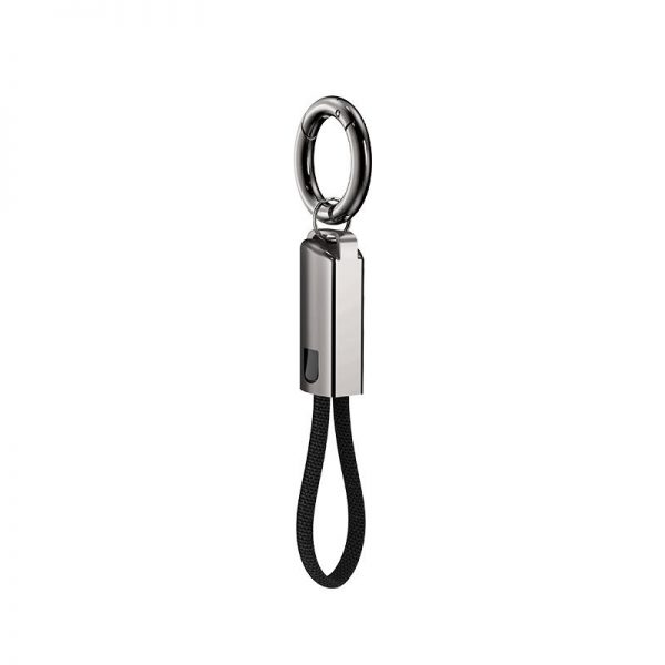 Zinc Alloy Keychain PD 30W 65W Type-C to C and Lightning 3A Portable Mobile Phone Lanyard Data Cable - Image 2