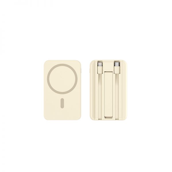 MagSafe Power Bank 10000mAh with Type-C Lightning Built-in Cable Holder LED Indicator Light Wireless Charger - Image 8