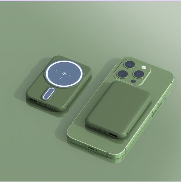 Magnetic Power Bank 10000mAh Ultra-thin Wireless Portable Charger with LED Power Display - Image 3