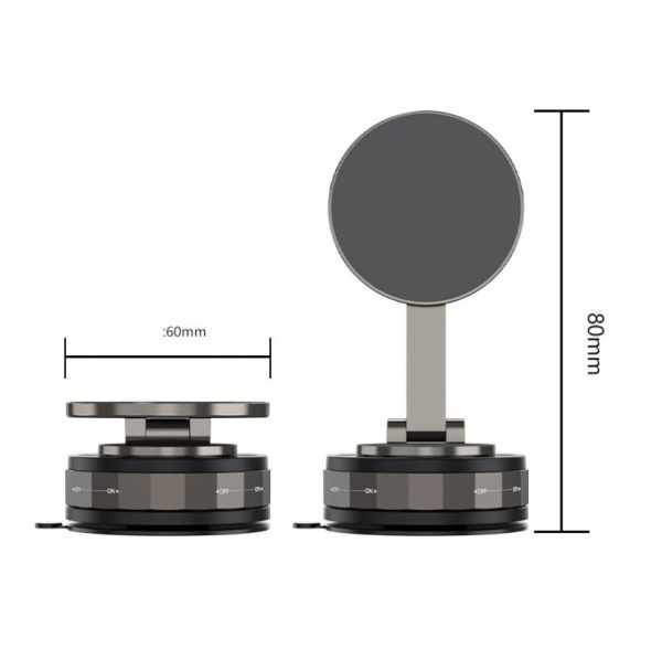Magnetic Car Mobile Phone Stand Vacuum Suction Cup Rotation Cell Phone Holder - Image 5