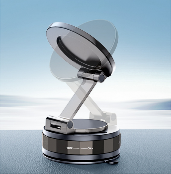 Magnetic Car Mobile Phone Stand Vacuum Suction Cup Rotation Cell Phone Holder - Image 2