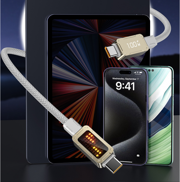 Mecha Marquee 100W Super Fast Charging Data Cable USB Type C Lightning Cable for iPhone iPad Notebook Macbook - Image 2