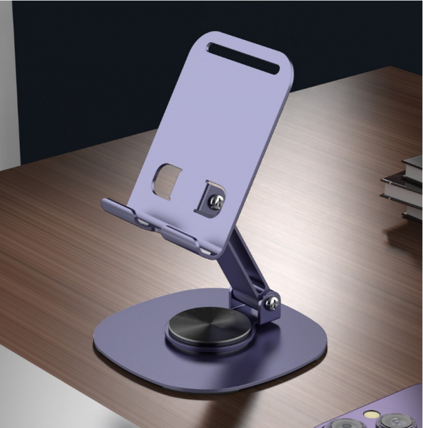 Metal Rotation Mobile Phone Holder Tiktok Lazy TV Movie Foldable Portable Storage Tablets Stand - Image 3