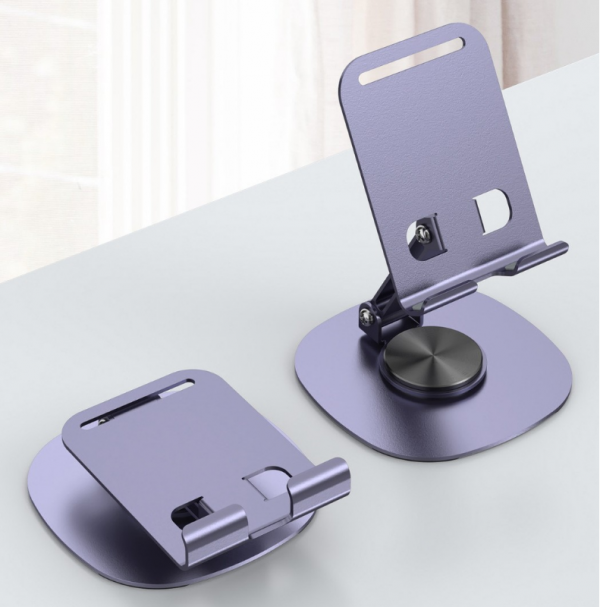 Metal Rotation Mobile Phone Holder Tiktok Lazy TV Movie Foldable Portable Storage Tablets Stand - Image 2