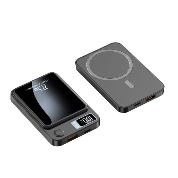 Mini Portable Charger Power Bank 5000mAh 10000mAh 15W MagSafe High-Speed Charging Battery Pack with Digital Display - Image 3