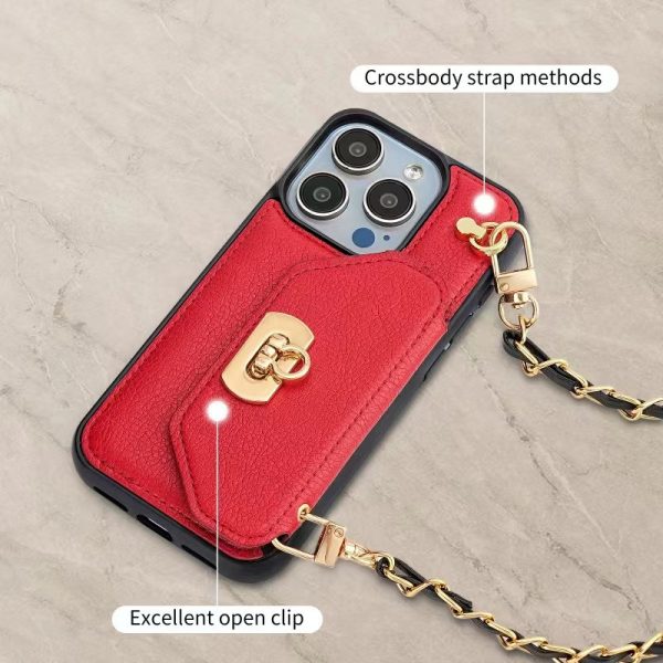 Cell Phone Crossbaby Bags Single Shoulder Coin Card Wallet for iPhone 13 14 15 16 Pro Max Leahter Case - Image 3