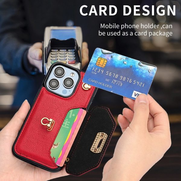 Cell Phone Crossbaby Bags Single Shoulder Coin Card Wallet for iPhone 13 14 15 16 Pro Max Leahter Case - Image 4