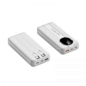 Power Bank with Built-in Cable LED Power Display