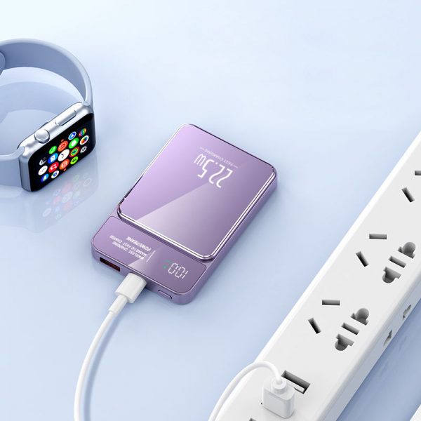 10000mAh Ultra-thin PD22.5W Wireless Charging 15W Magnetic Fast Charge Power Bank - Image 7