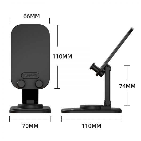 Plastic Portable 360 Degree Rotation Folding Mobile Phone Stand Desktop Lazy Gift Promotional Holder - Image 6