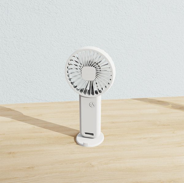 Handheld Fan USB Charging Portable Mini Desktop Mute Gift Small Fan with Stand - Image 2