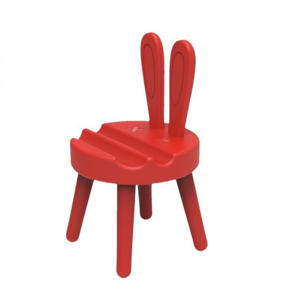 Plastic Creativity Cartoon Cute Chair Desktop Cell Phone Holder Gift Rabbit Mobile Phone Stand - Image 4