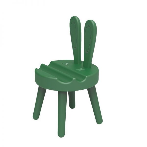Plastic Creativity Cartoon Cute Chair Desktop Cell Phone Holder Gift Rabbit Mobile Phone Stand - Image 3