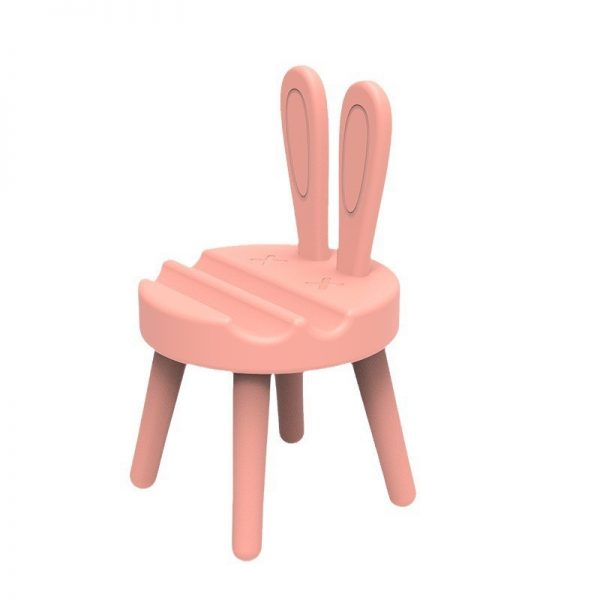 Plastic Creativity Cartoon Cute Chair Desktop Cell Phone Holder Gift Rabbit Mobile Phone Stand - Image 2