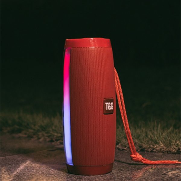 TG157 Bluetooth Speaker Colorful Pulsating LED TF Card FM AUX USB Wireless Bluetooth Speaker - Image 2