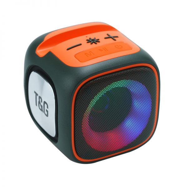 TG359 Mobile Phone Holder Colorful LED Wireless BT Speaker Plug-in Card Bluetooth Speaker - Image 2