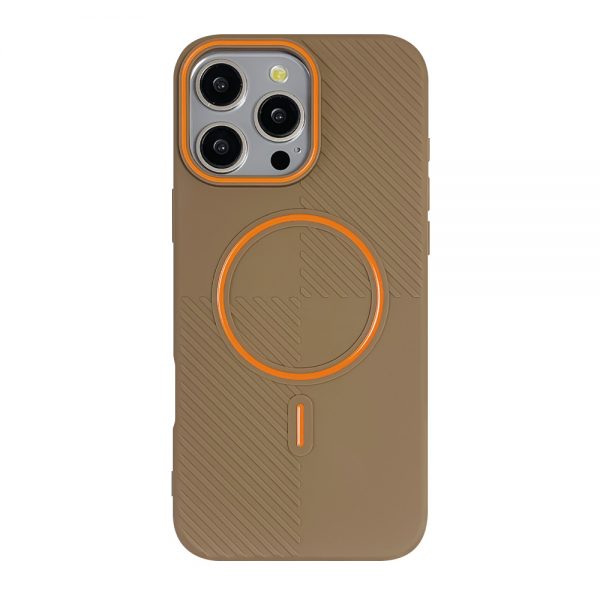 Wave pattern Magnetic Suction Case for iPhone 16 TPU Skin Friendly Feel MagSafe Case - Image 3