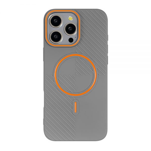 Wave pattern Magnetic Suction Case for iPhone 16 TPU Skin Friendly Feel MagSafe Case - Image 2