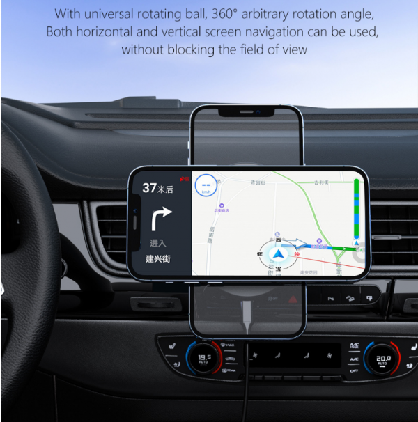 15W MagSafe Magnetic Attraction Wireless Charging Car Mount Adsorption for iPhone Samsung Huawei - Image 5