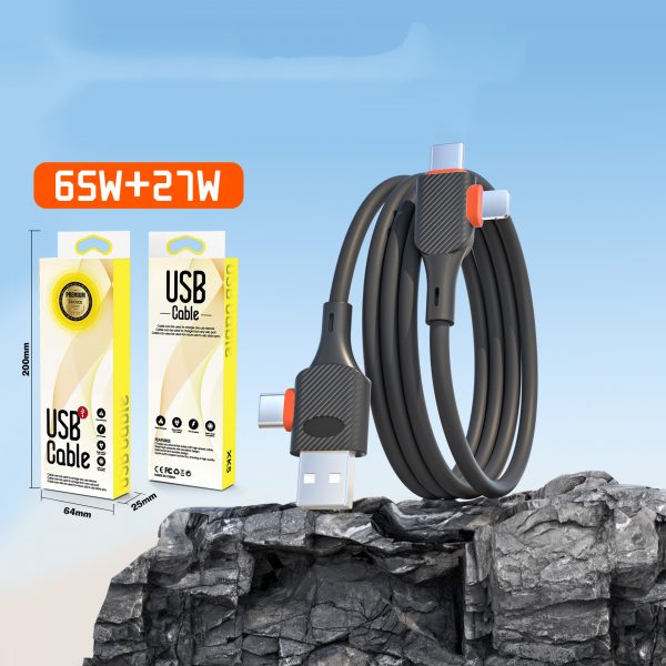 Multifunctional 4-in-1 Data Cable USB Type-C to Lightning Silicone PD Cable for iPhone Samsung Huawei Xiaomi - Image 5