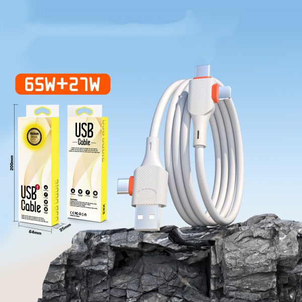 Multifunctional 4-in-1 Data Cable USB Type-C to Lightning Silicone PD Cable for iPhone Samsung Huawei Xiaomi - Image 6
