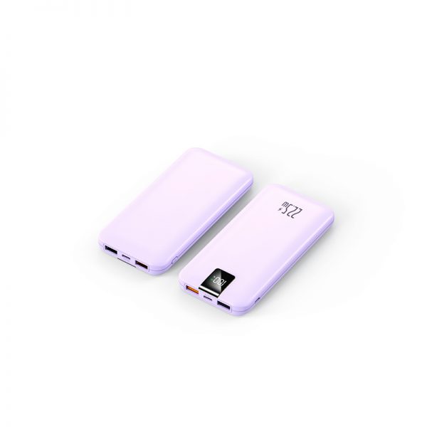 22.5W Super Fast Charging Digital Display Power Bank 10000mAh 20000mAh Lightweight Portable Battery Pack