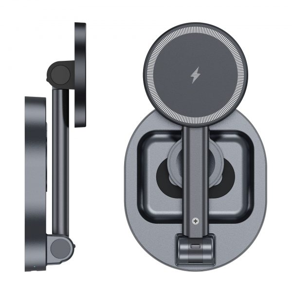 Portable Folding MagSafe 15W Wireless Charger Stand for iWath AirPods iPhone Samsung Galaxy Smartphone - Image 5