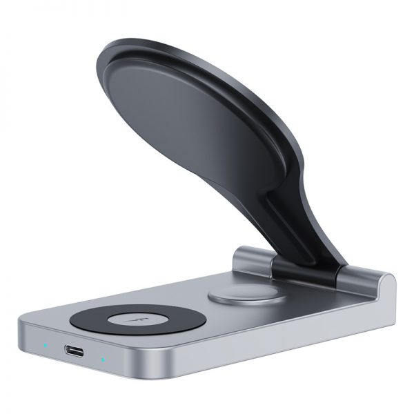 AirPods iWatch iPhone 15 16 Folding MagSafe 15W Wireless Charger Stand - Image 4