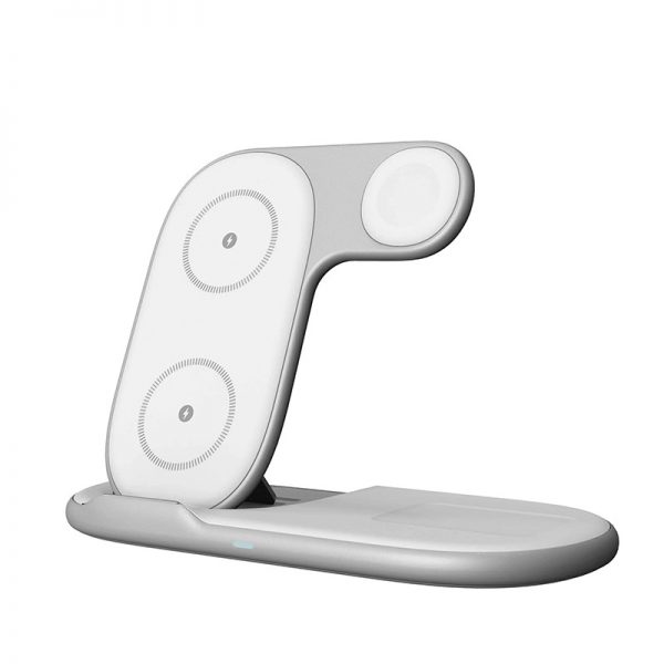 15W Fast Charging Smart Three-chips Folding MagSafe 3 in 1 Wireless Charger for iPhone Samsung Galaxy - Image 2