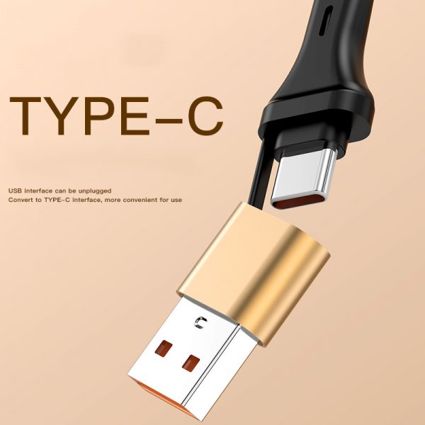 Upgraded 120W 3 in 2 Retractable Type-C Cable for iPhone Huawei Xiaomi Android Phone Fast Charging USB Cable - Image 3