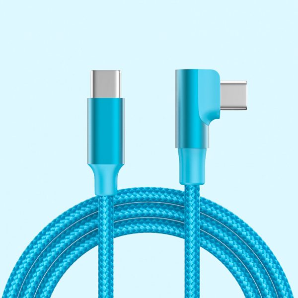 1m 2m 3m Type-C to Type-C Bend Fast Charging Braided Cable for Mobile Phone - Image 4