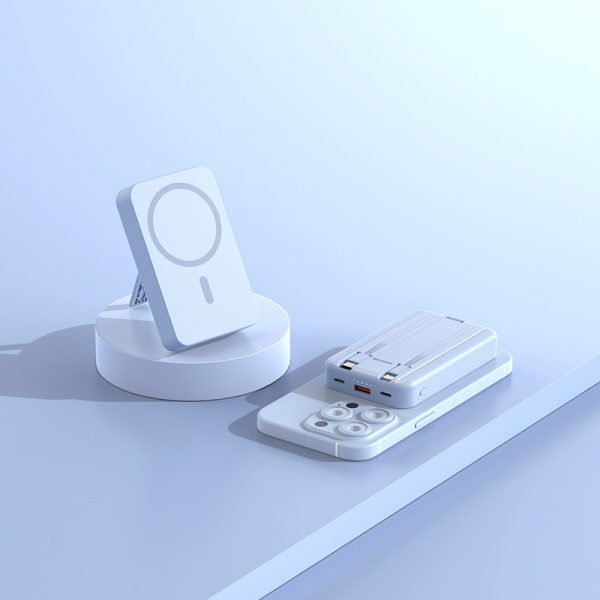 22.5W Super Fast Charging Power Bank Built-in Cable Stand 15W MagSafe Wireless Charging Battery Pack - Image 5