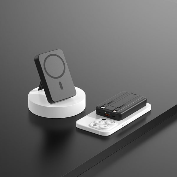 22.5W Super Fast Charging Power Bank Built-in Cable Stand 15W MagSafe Wireless Charging Battery Pack - Image 6