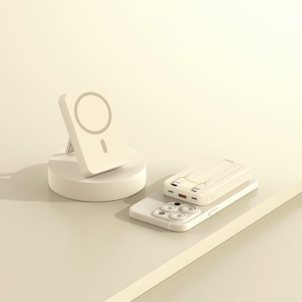 22.5W Super Fast Charging Power Bank Built-in Cable Stand 15W MagSafe Wireless Charging Battery Pack - Image 3