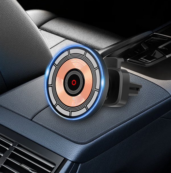15W Magnetic Suction Wireless Car Charger for Apple iPhone Fast Charging Car Charger - Image 3