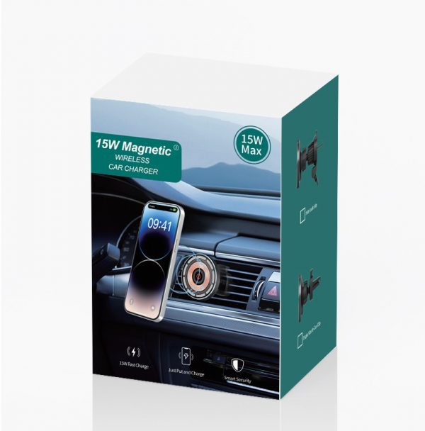 15W Magnetic Suction Wireless Car Charger for Apple iPhone Fast Charging Car Charger - Image 6