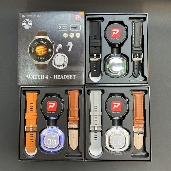 D21 WATCH 4 SET Sport Smart Watch with Bluetooth Call Outdoor Tactical Fitness Tracker Smartwatch with Multi Sports Modes for Android iOS Phone - Image 4