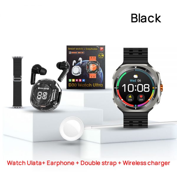 D30 WATCH ULTRA Smart Watch Fitness Tracker 1.52 inch Heart Rate Sports SmartWatch for Android IOS Phone - Image 4