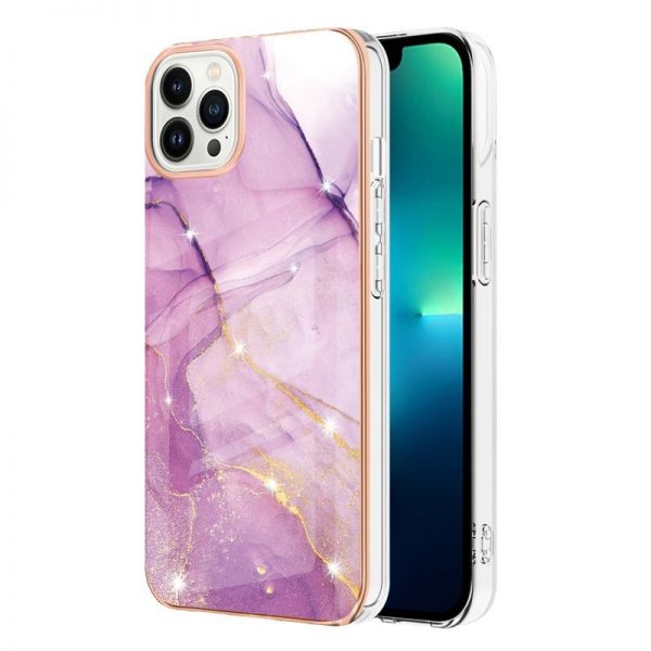 for iPhone 16 Electroplated Mobile Phone Case 11 12 13 14 Pro Max Marble Cell Phone Case - Image 5