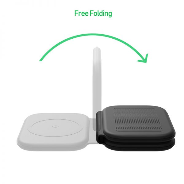 Fast Charge 3 in 1 MagSafe Wireless Charger for iPhone iWatch AirPods Earphone Folding Wireless Charger - Image 4