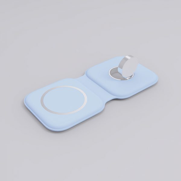 3-in-1 Folding Wireless Charger Pad for Mobile Phone iPhone Watch AirPods Headphones Charging - Image 3