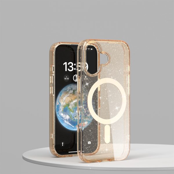 for iPhone 17 Pro Max MagSafe Case Transparent Glitter Protector Case Magnetic Cover for iPhone 15 16 - Image 4