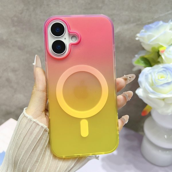 for iPhone 11 12 13 Gradient Case Skin Feeling Colorful Laser MagSafe Phone Case - Image 6