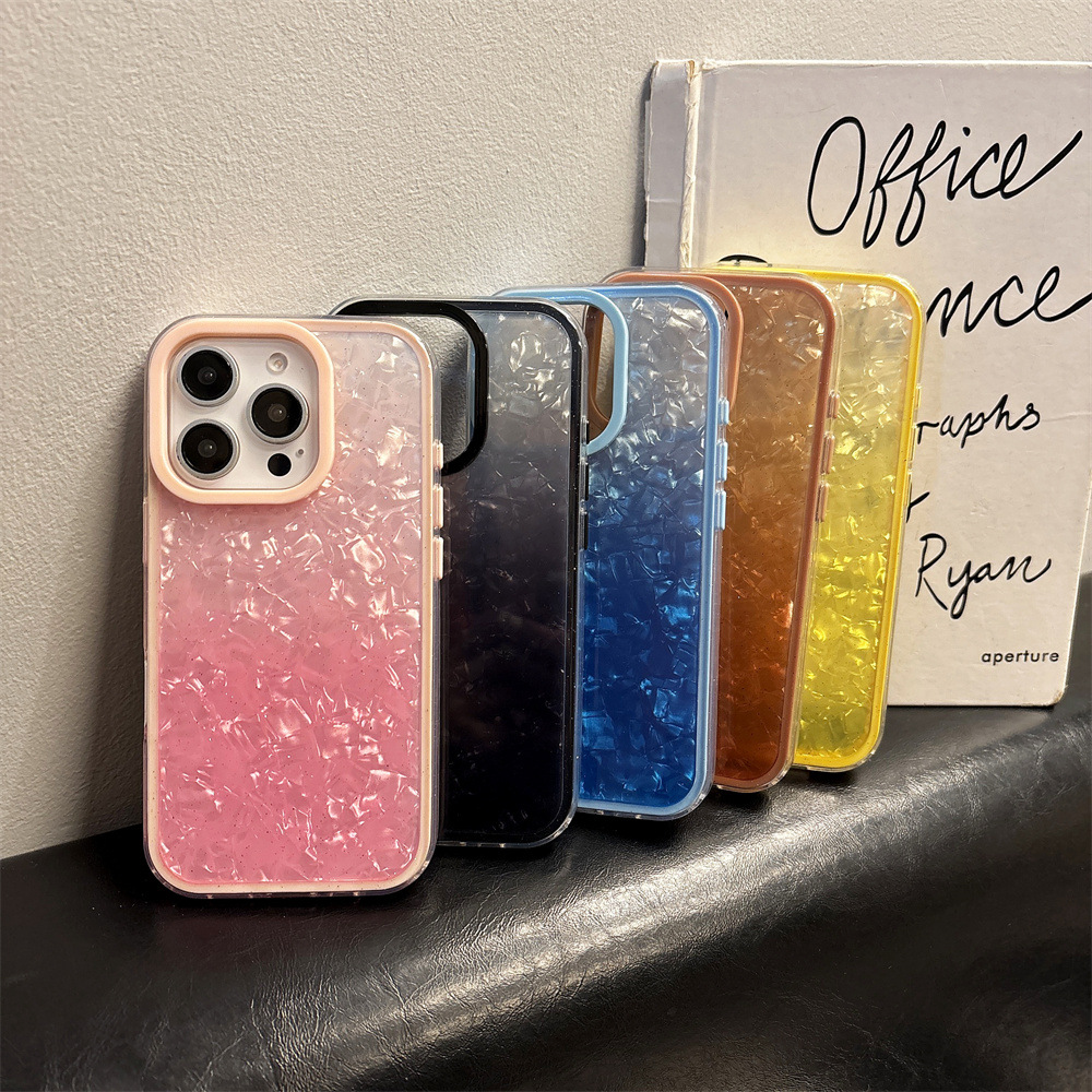 Gradient Glitter 3 in 1 Phone Case for Apple iPhone 11 to 16 Pro Max Fashion Girl Cover - Image 6