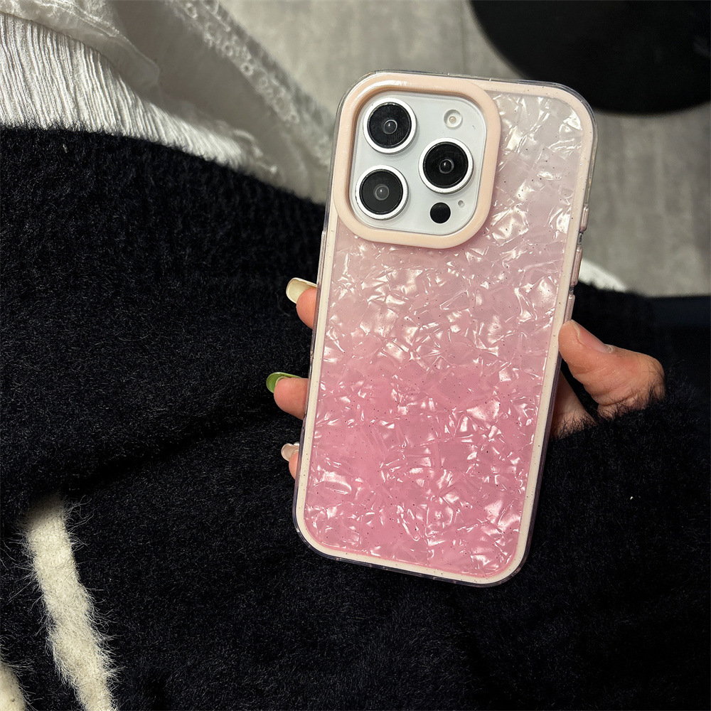 Gradient Glitter 3 in 1 Phone Case for Apple iPhone 11 to 16 Pro Max Fashion Girl Cover - Image 4