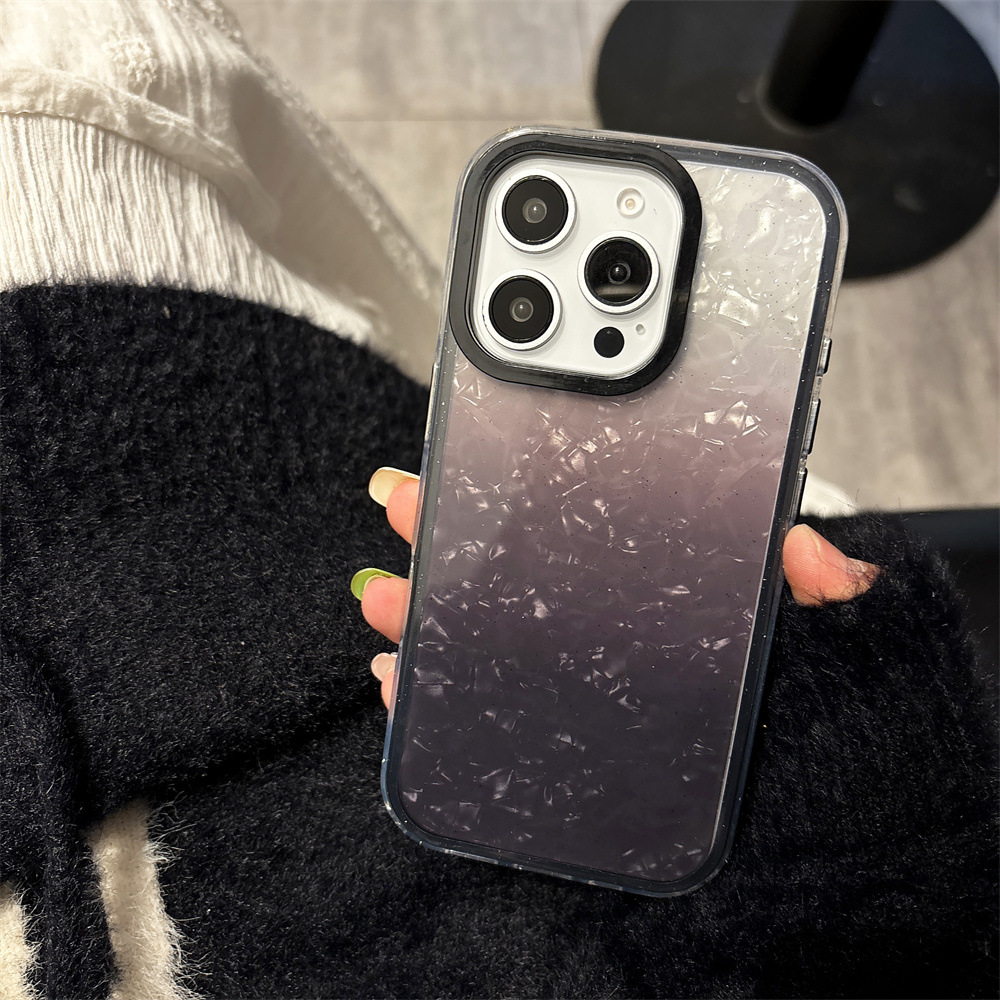 Gradient Glitter 3 in 1 Phone Case for Apple iPhone 11 to 16 Pro Max Fashion Girl Cover - Image 2